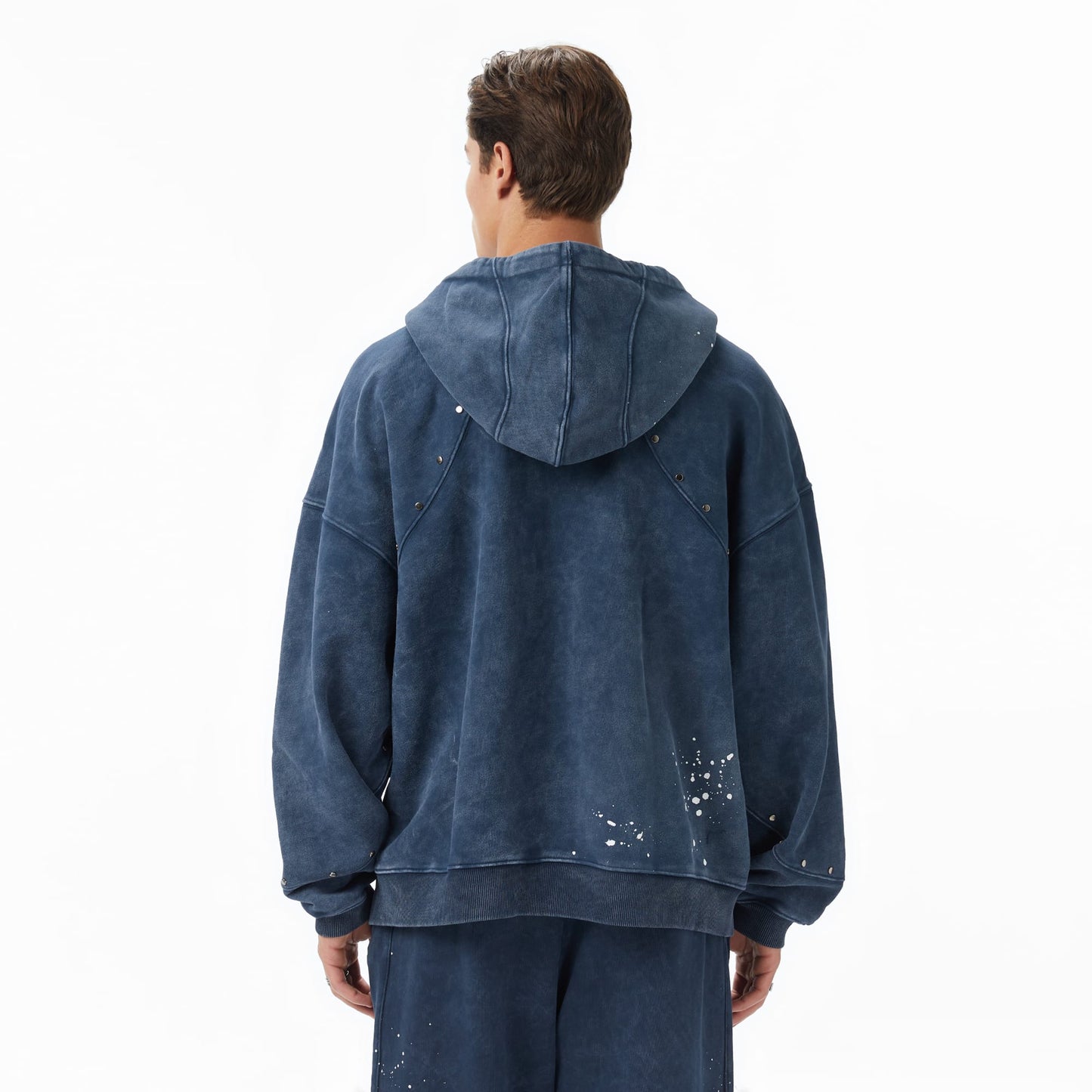 Les Benjamins Essentials 302 Erkek Mavi Sweatshirt