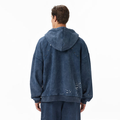Les Benjamins Essentials 302 Erkek Mavi Sweatshirt