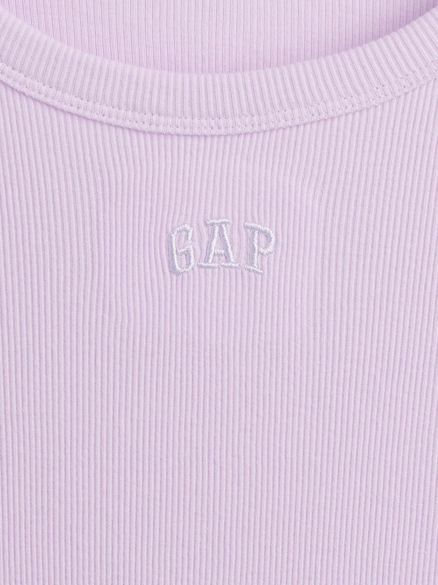 Lila Gap Logo Fitilli T-shirt Elbise