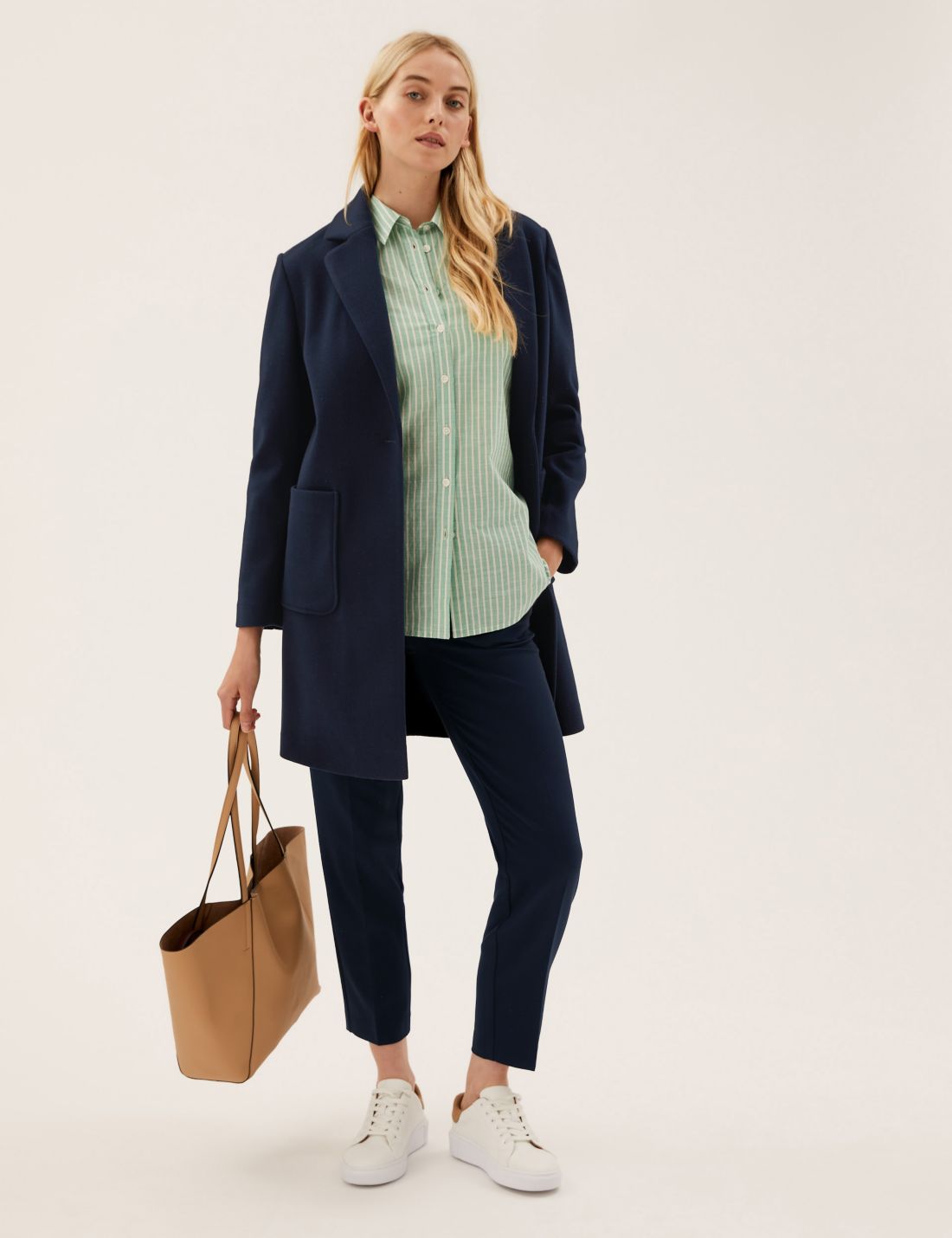 Yüksek Bel Tapered Fit Pantolon