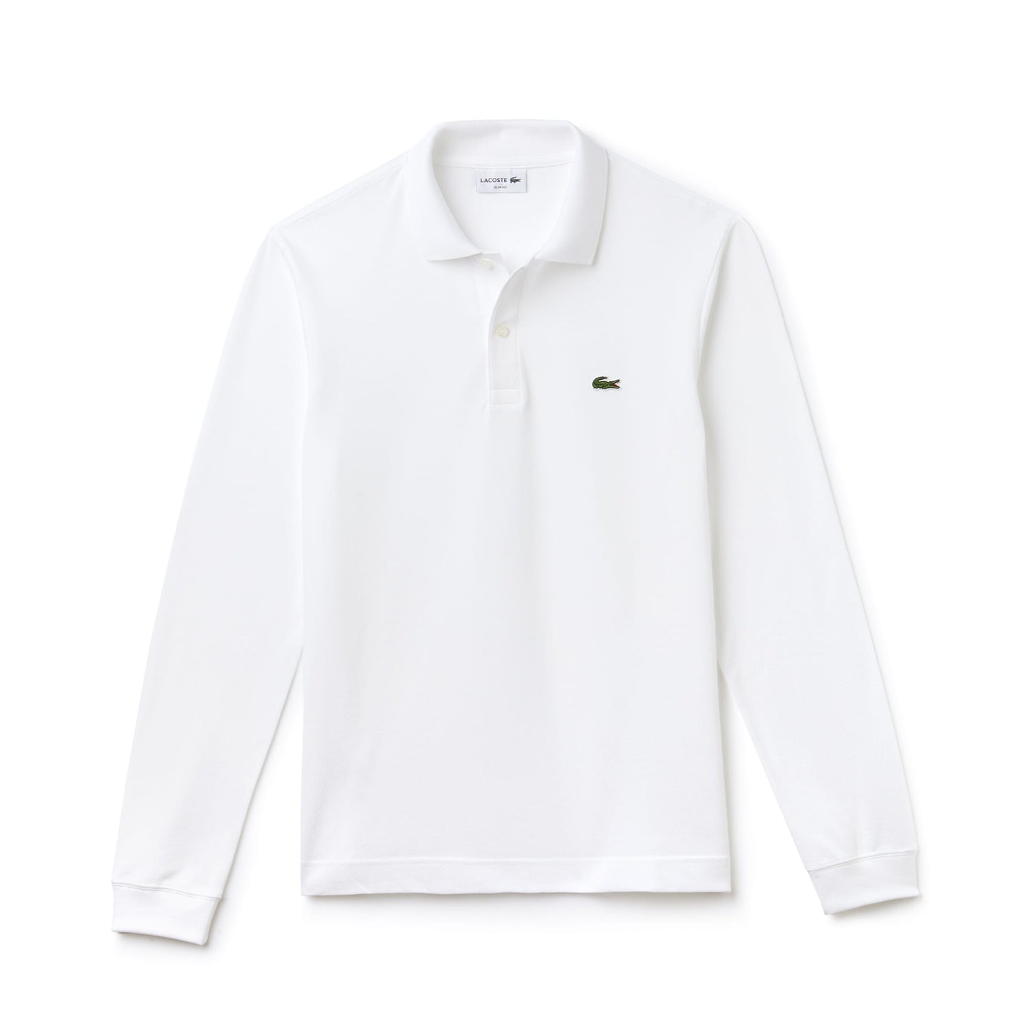 Lacoste Erkek Slim Fit Uzun Kollu Beyaz Polo