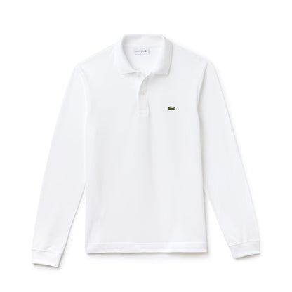Lacoste Erkek Slim Fit Uzun Kollu Beyaz Polo