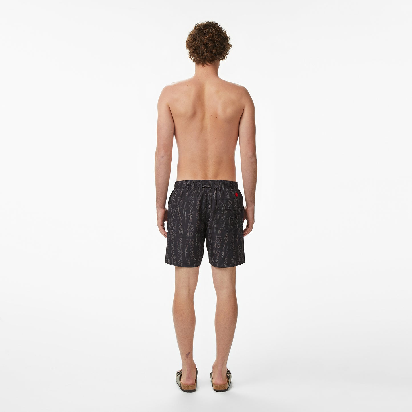 United4 Regular Fit Erkek Siyah Deniz Şortu