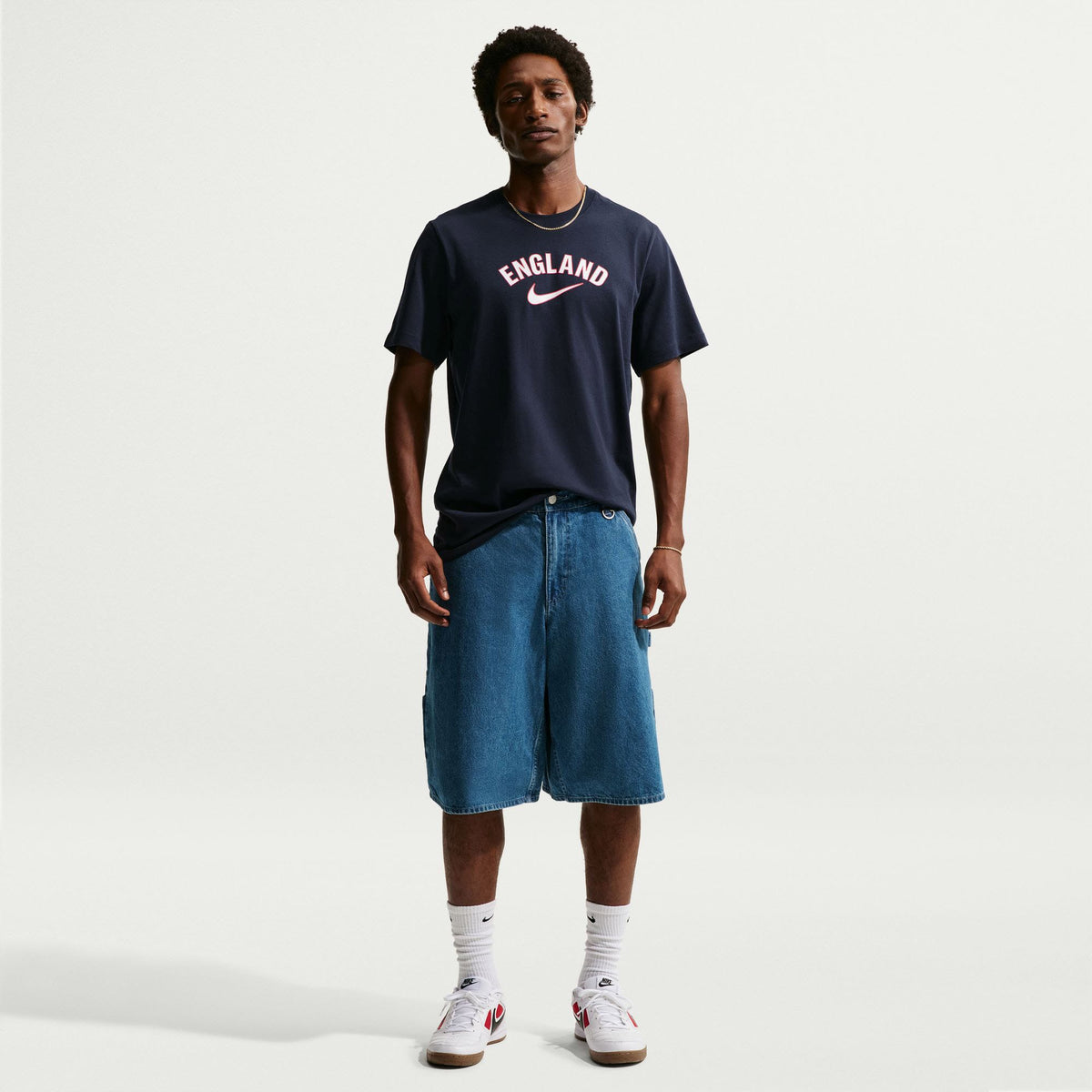 Nike Ingiltere Milli Takım Erkek Lacivert T-shirt