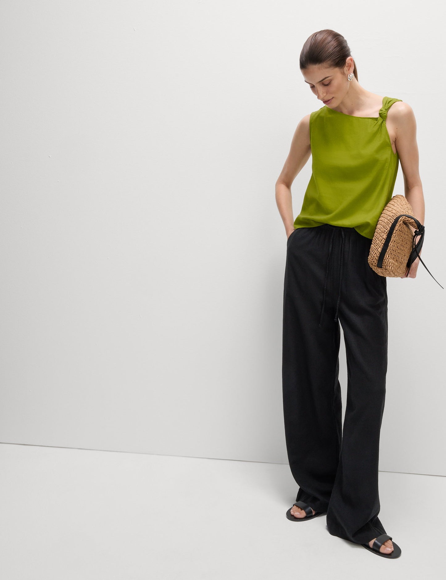Twist Linen Top