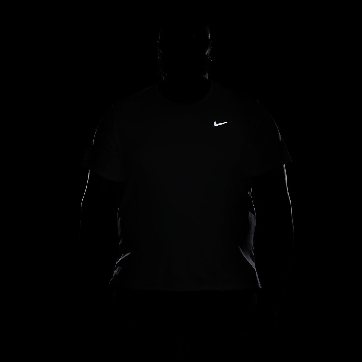Nike Miler Erkek Beyaz Koşu T-shirt