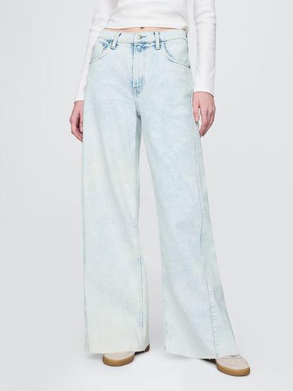 Mavi High Rise Stride Wide-leg Jean Pantolon