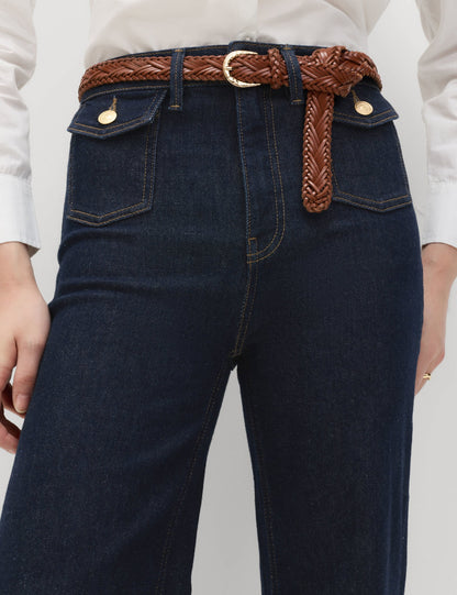 Yüksek Bel Flare Jean