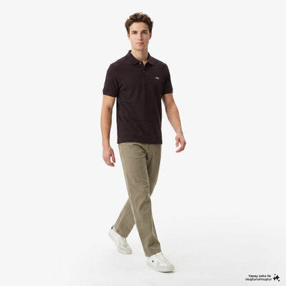 Lacoste L.12.12 Erkek Classic Fit Kahverengi Polo