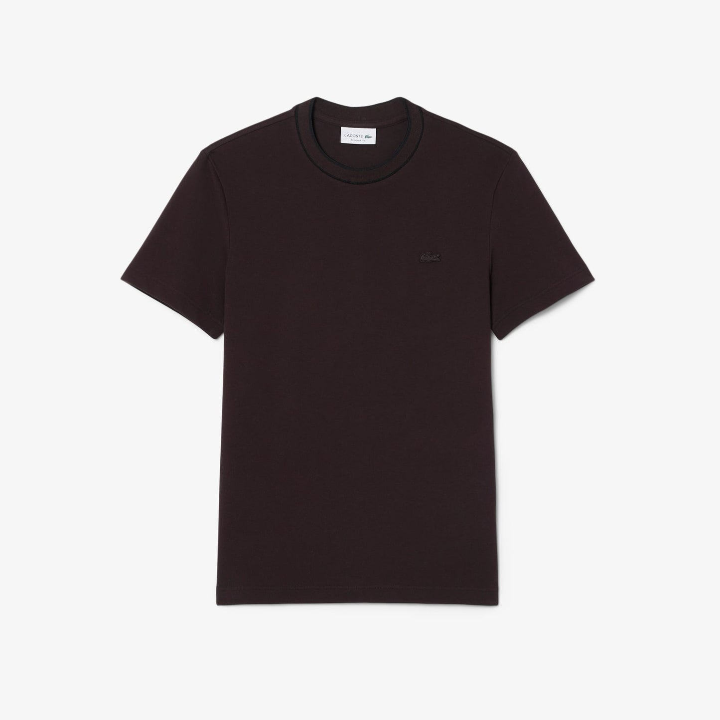 Lacoste Erkek Regular Fit Bisiklet Yaka Kahverengi T-shirt