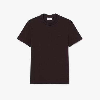Lacoste Erkek Regular Fit Bisiklet Yaka Kahverengi T-shirt