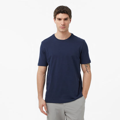 Nautica Erkek Lacivert Regular Fit Çizgili T-shirt