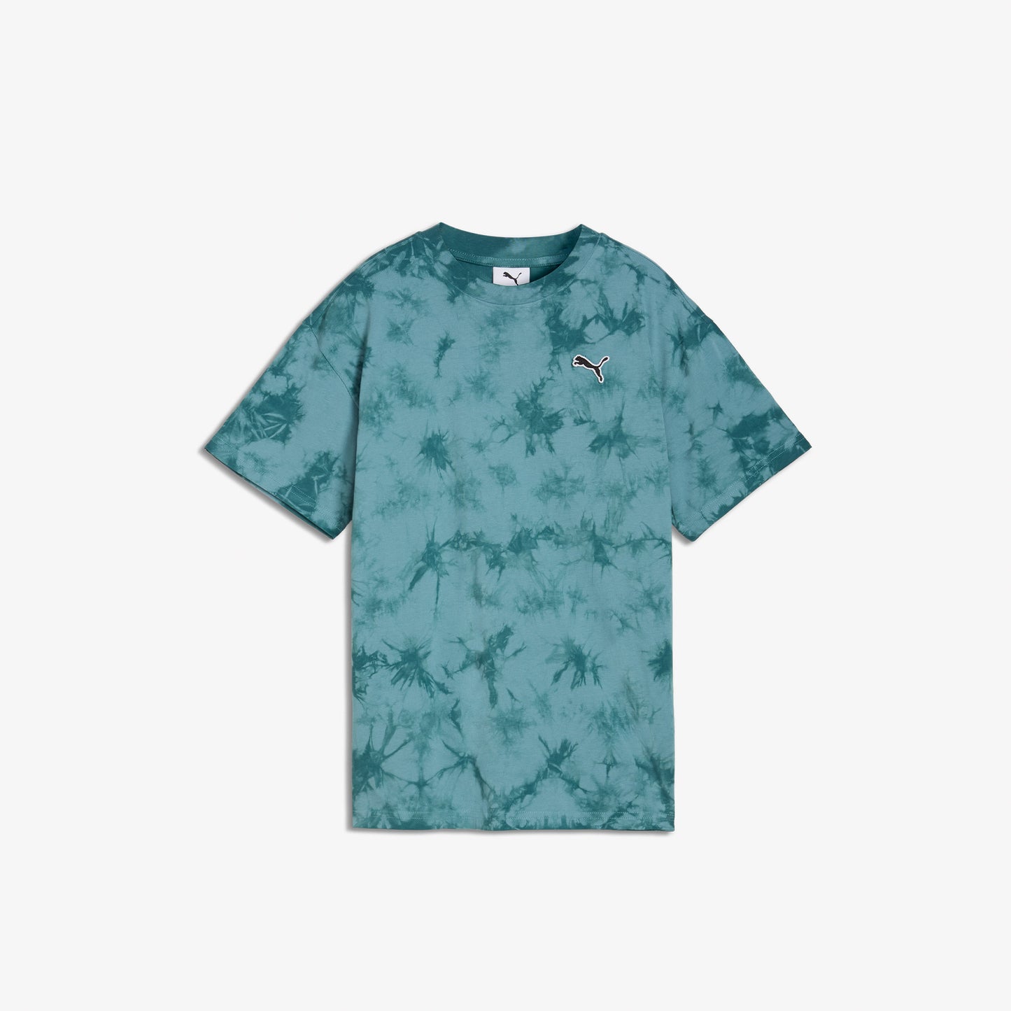 Puma Essentials Relaxed Tie-dye Çocuk Yeşil T-shirt