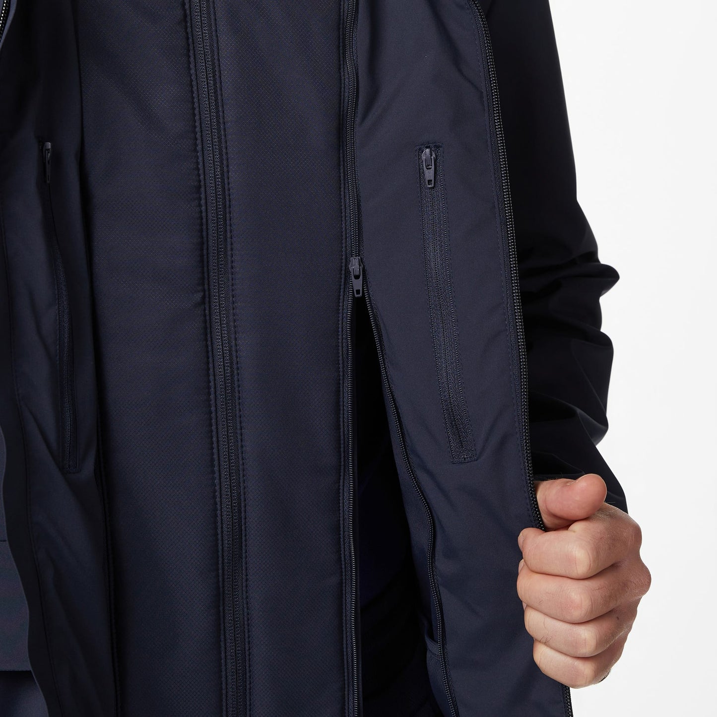 Lacoste Erkek Relaxed Fit Kapüşonlu Lacivert Mont