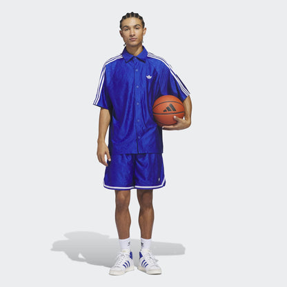 Adidas Jacquard Unisex Mavi Şort