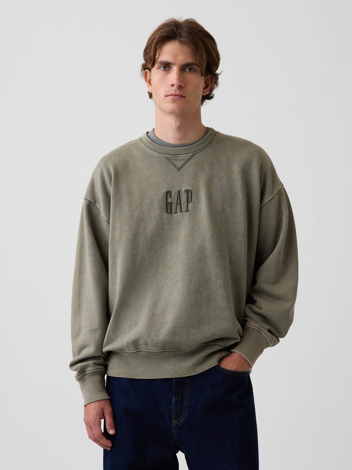 Haki Heavyweight Oversized Logo Sweatshirt
