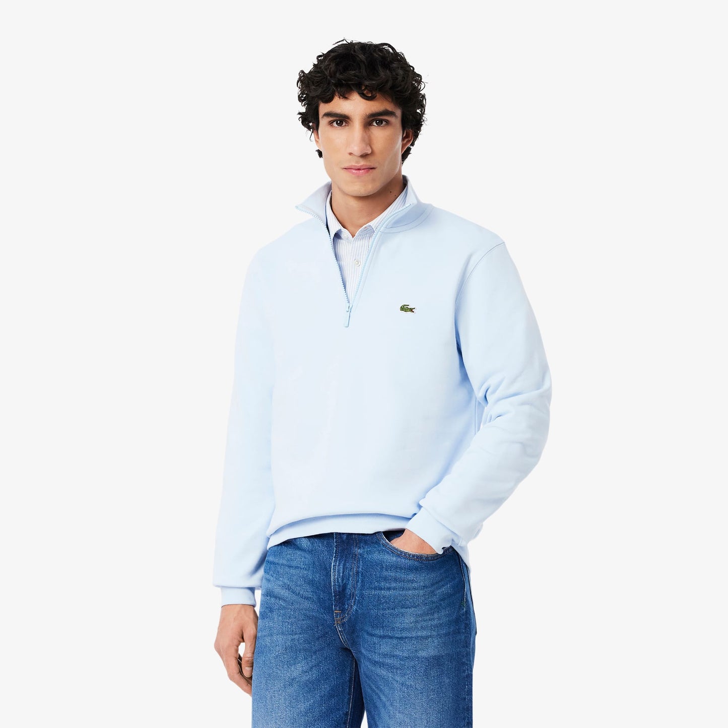 Lacoste Core Collection Erkek Mavi Sweatshirt
