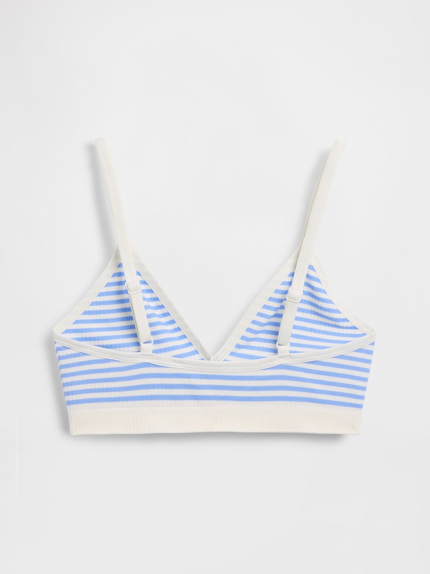 Açık Mavi Seamless Fitilli Triangle Bralet