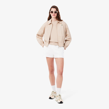 Lacoste Relaxed Fit Kadın Beyaz Şort