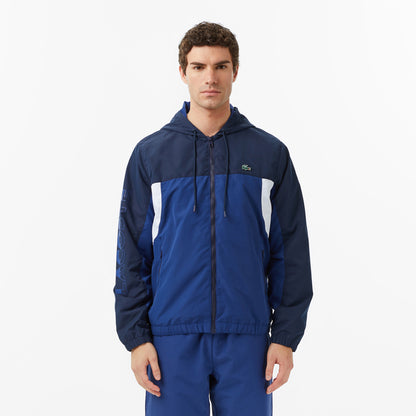 Lacoste Erkek Regular Fit Fermuarlı Renk Bloklu Lacivert Eşofman Takımı