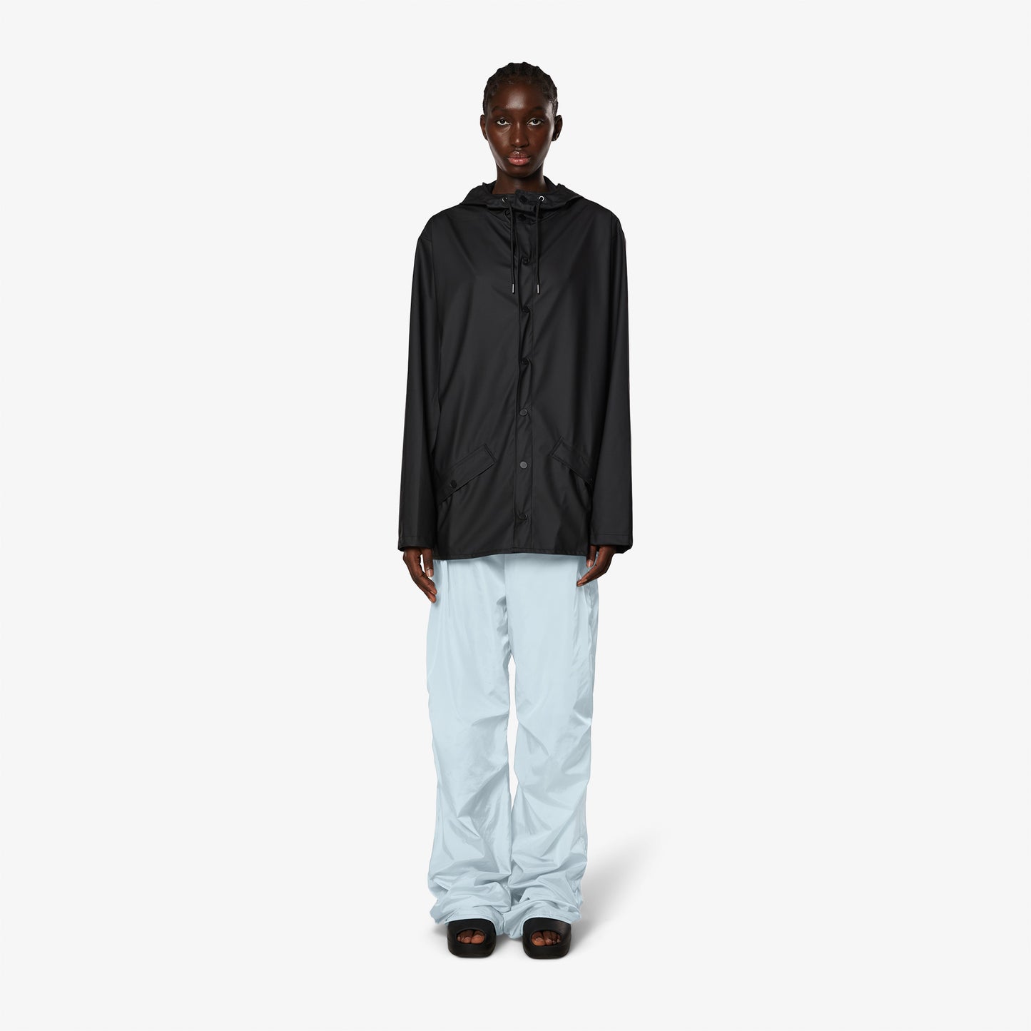 Rains Waterproof Kadın Siyah Yağmurluk