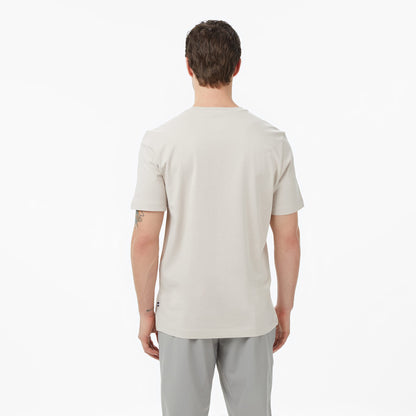 Nautica Erkek Bej Regular Fit Baskılı T-shirt
