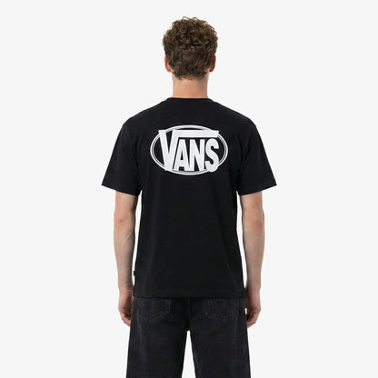 Vans Oval Logo Loose Erkek Siyah T-shirt