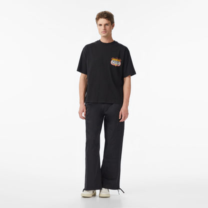 Market Smiley Burnt Rubber Erkek Gri T-shirt