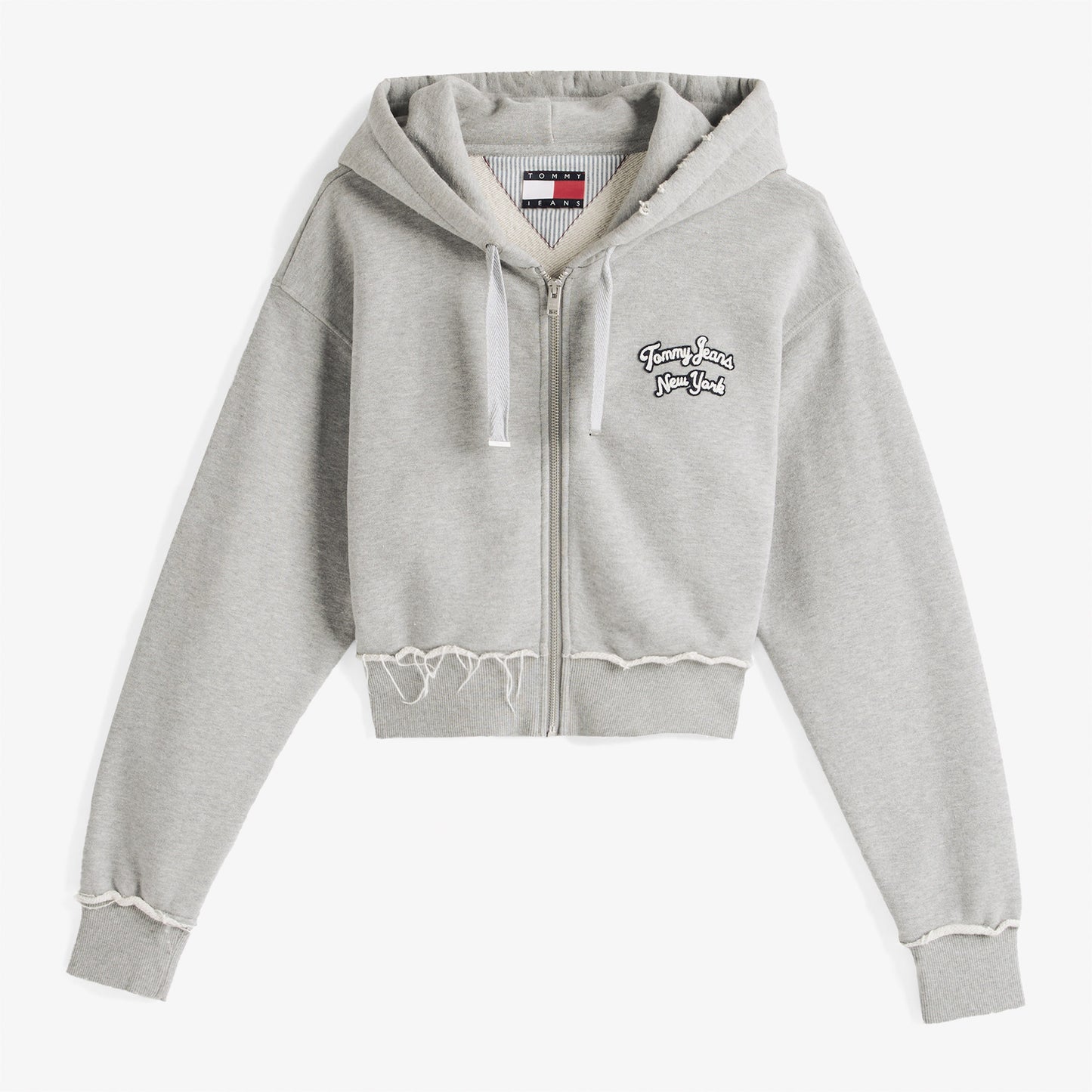 Tommy Hilfiger Tjcw Prep Varsity Zip-thru Kadın Gri Sweatshirt