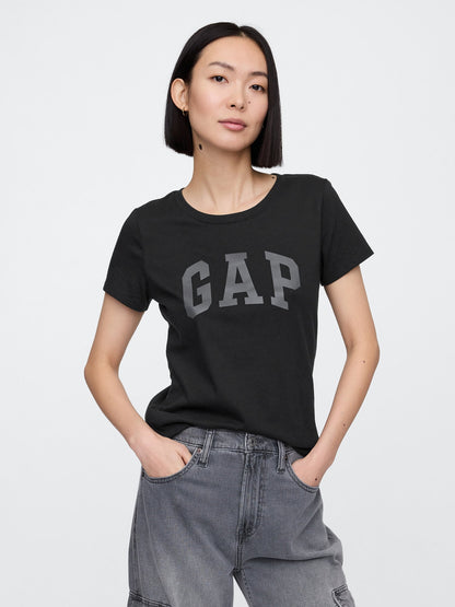Siyah 2'li Gap Logo Kısa Kollu T-shirt Seti