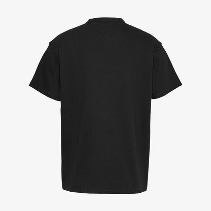 Tommy Hilfiger Linear Erkek Siyah T-shirt
