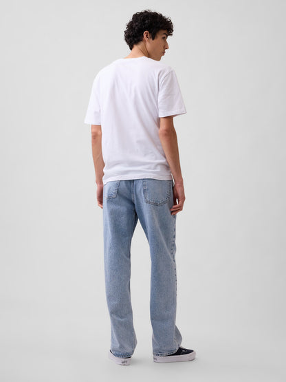 Açık Mavi Relaxed Jean Pantolon