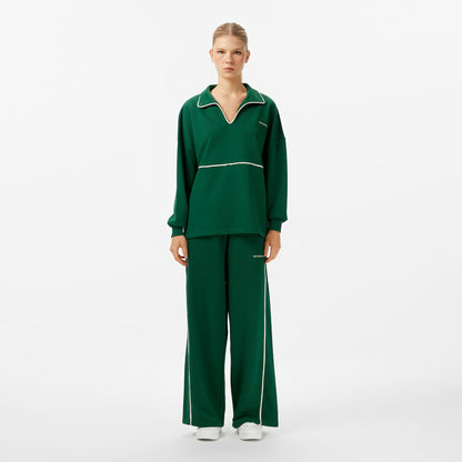 New Balance Wnc3402 Kadın Yeşil Sweatshirt