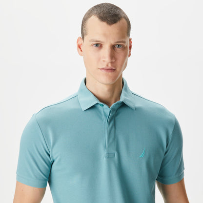 Nautica Erkek Mavi Slim Fit Kısa Kollu Polo Yaka T-shirt