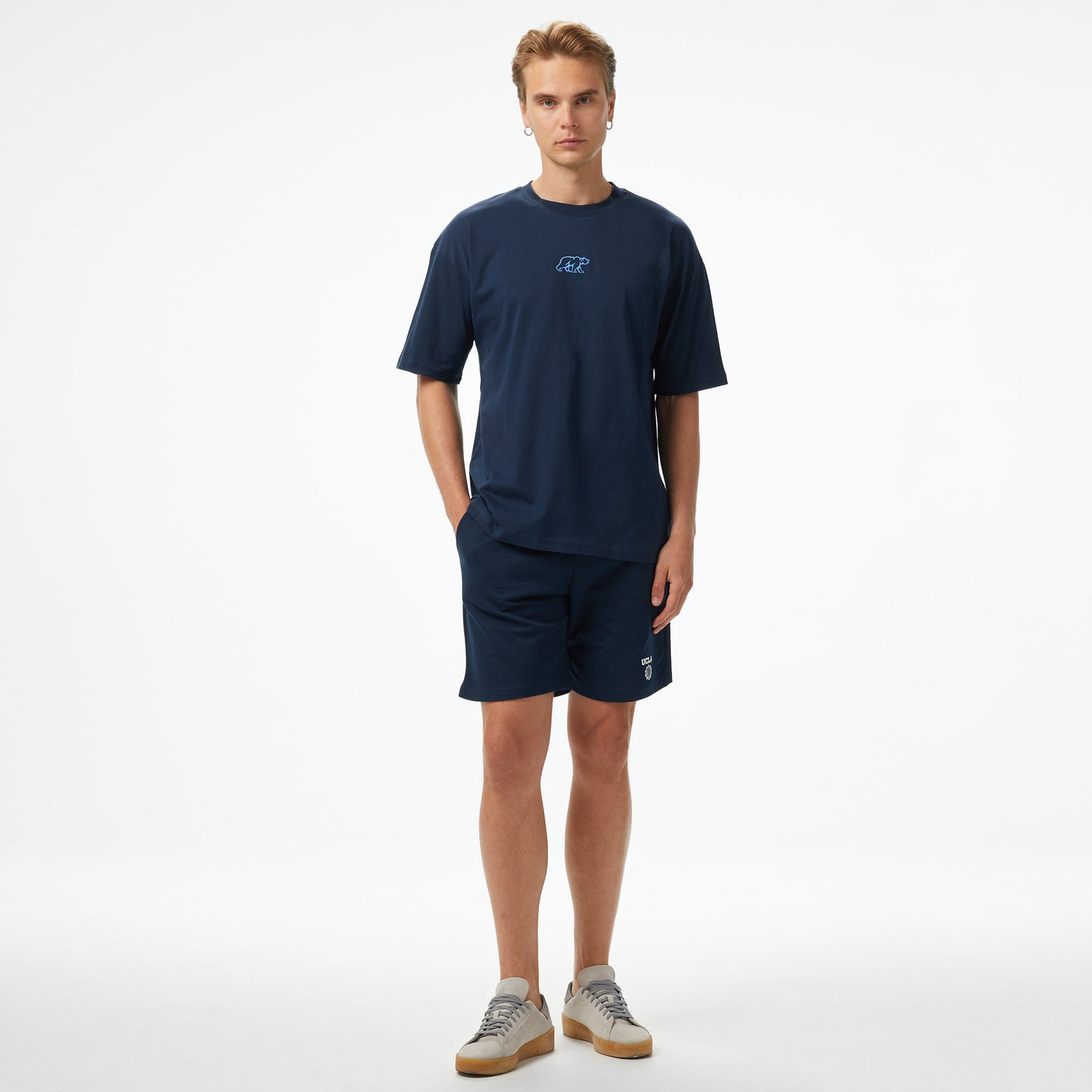 Ucla Sinclair Erkek Lacivert Bisiklet Yaka T-shirt