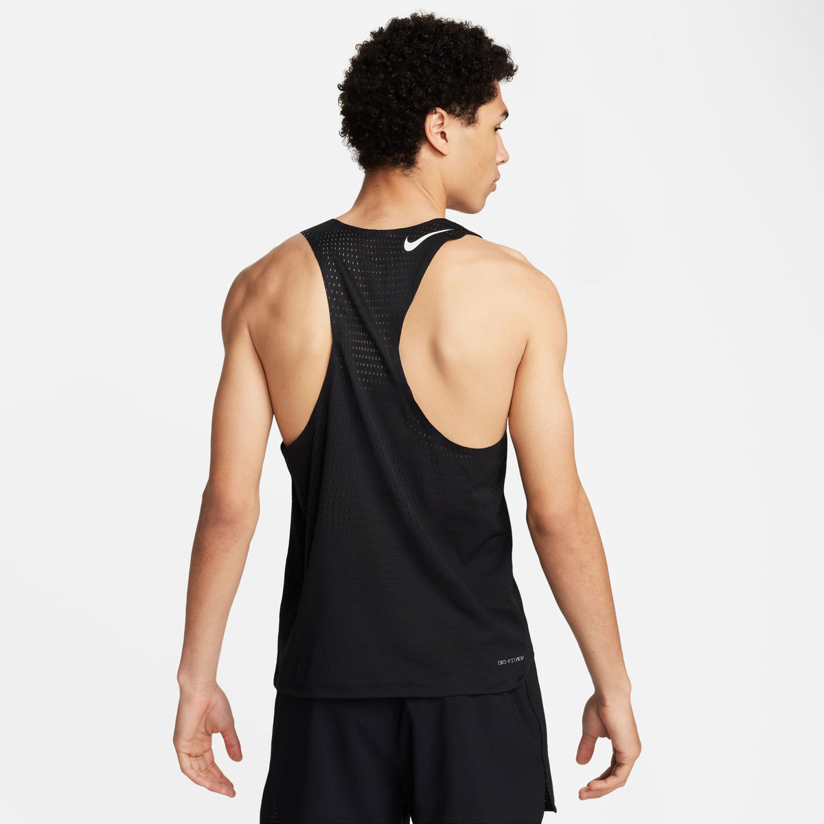 Nike Dfadv Aroswft Singlet Erkek Siyah T-shirt