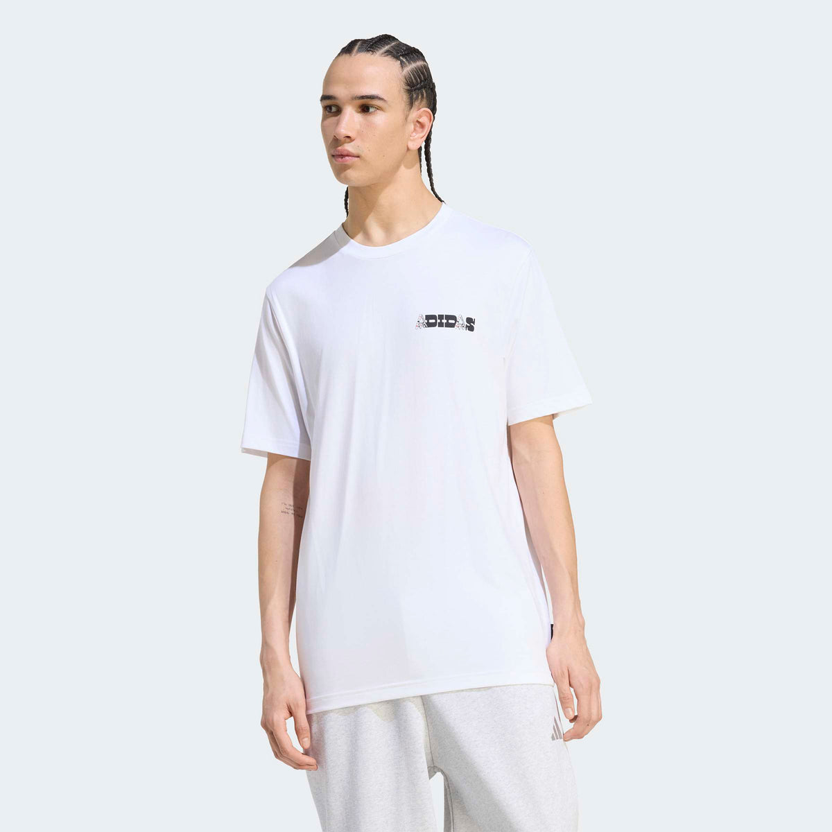 Adidas Nov Card T Erkek Beyaz T-shirt