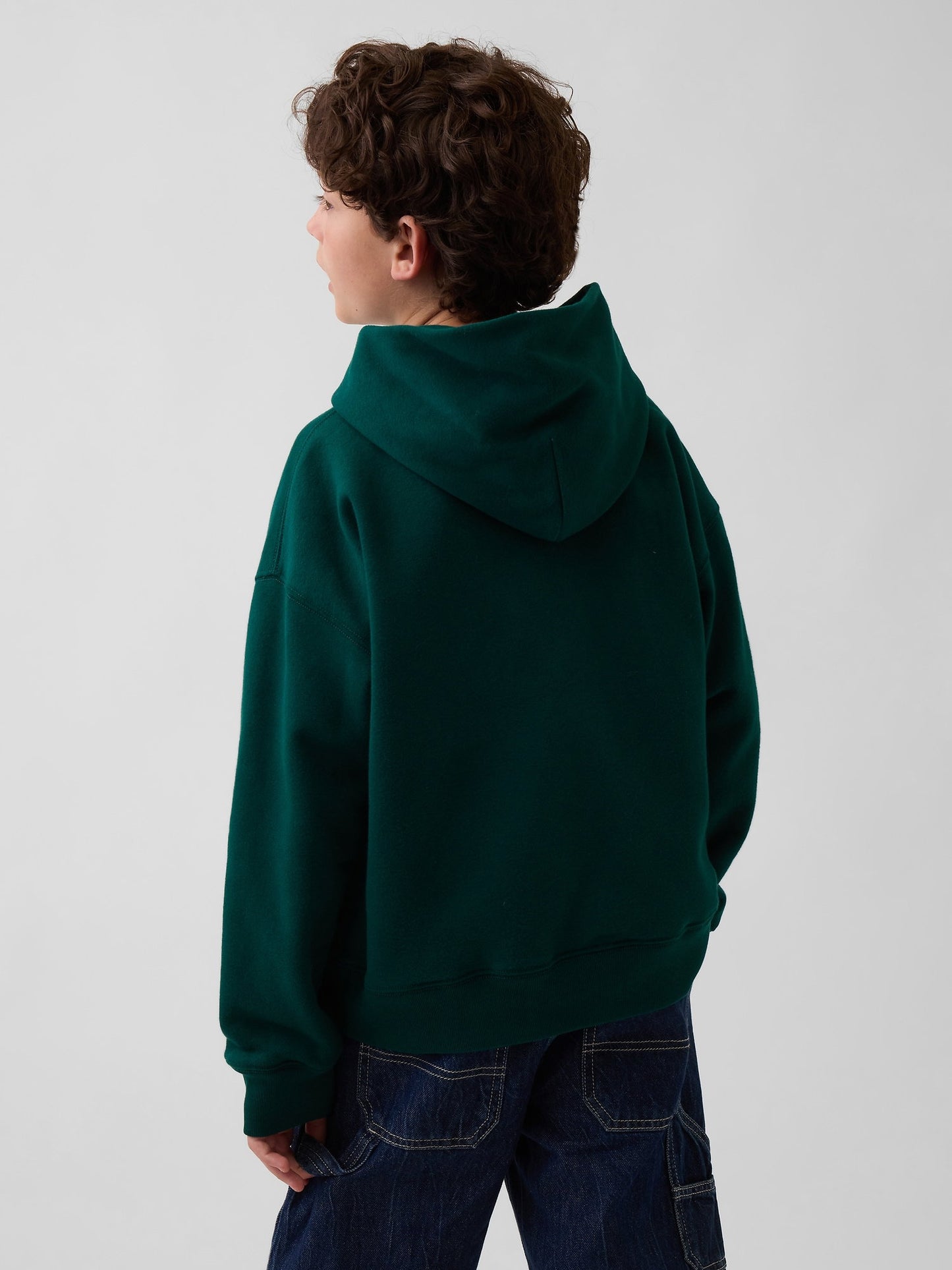 Koyu Yeşil Vintagesoft Relaxed Brannan Bear Logo Sweatshirt