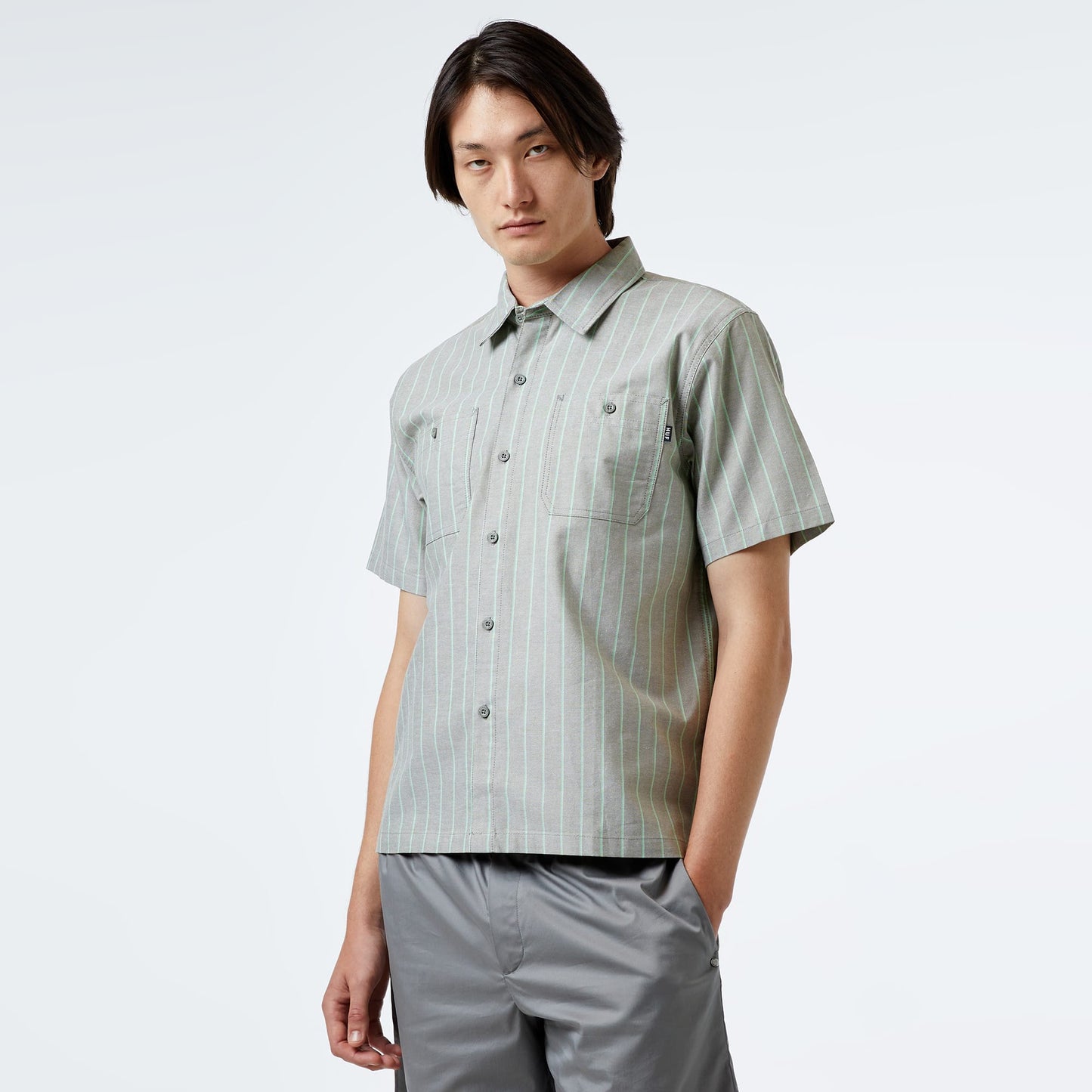 Huf Parker S/s Work Erkek Yeşil Gömlek