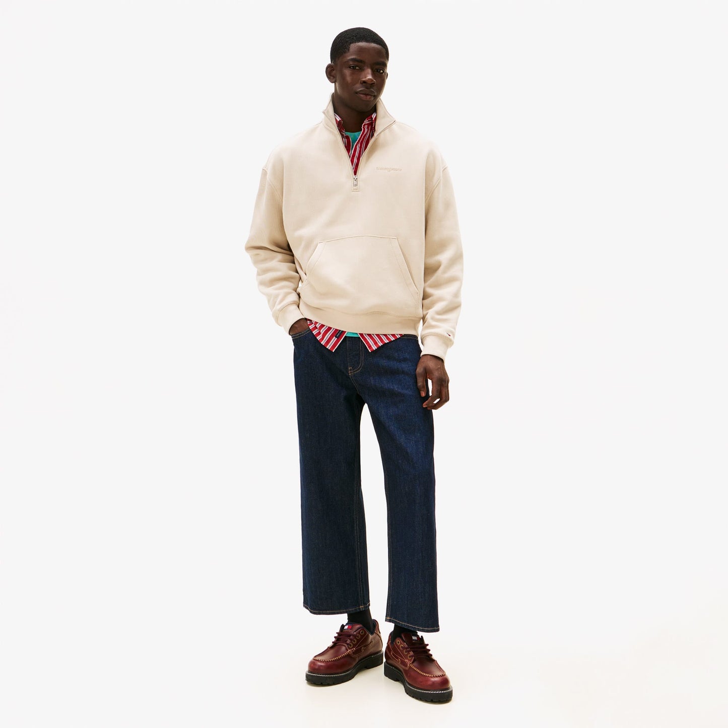 Tommy Hilfiger Jeans 90s Script Rib Fleece Sweatshirt