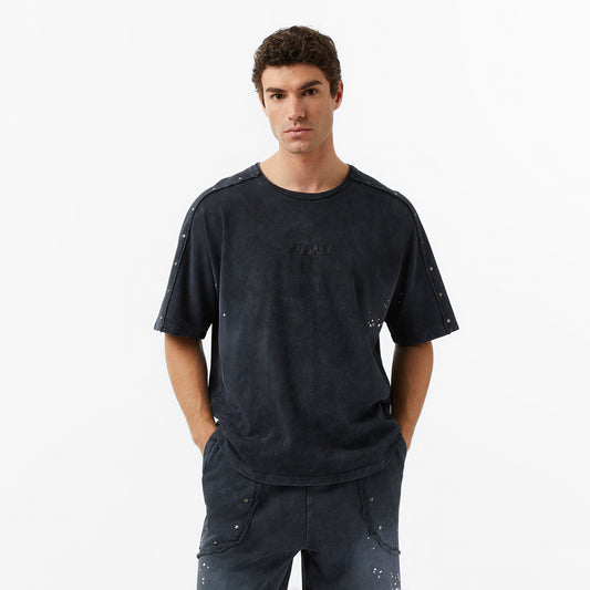 Les Benjamins Essentials 305 Erkek Mor T-shirt