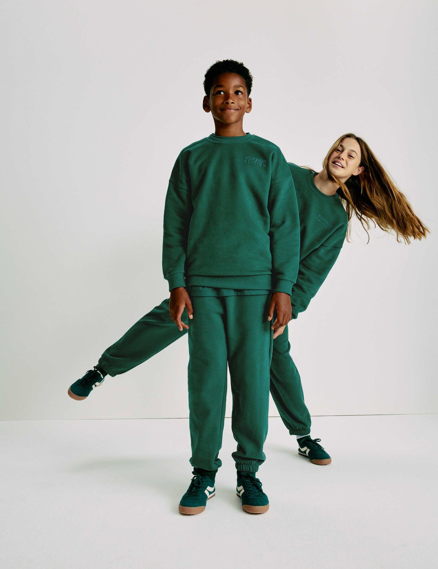 Pamuk Karışımlı Slogan Sweatshirt (6-16 yaş)