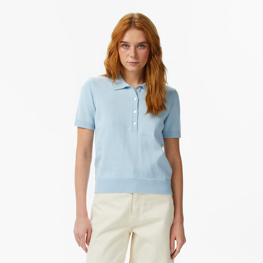 Nautica Kadın Mavi Regular Fit Triko Polo Yaka T-shirt