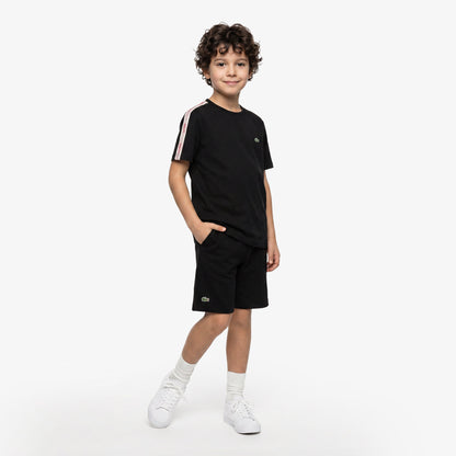 Lacoste Çocuk Bisiklet Yaka Koyu Gri T-shirt