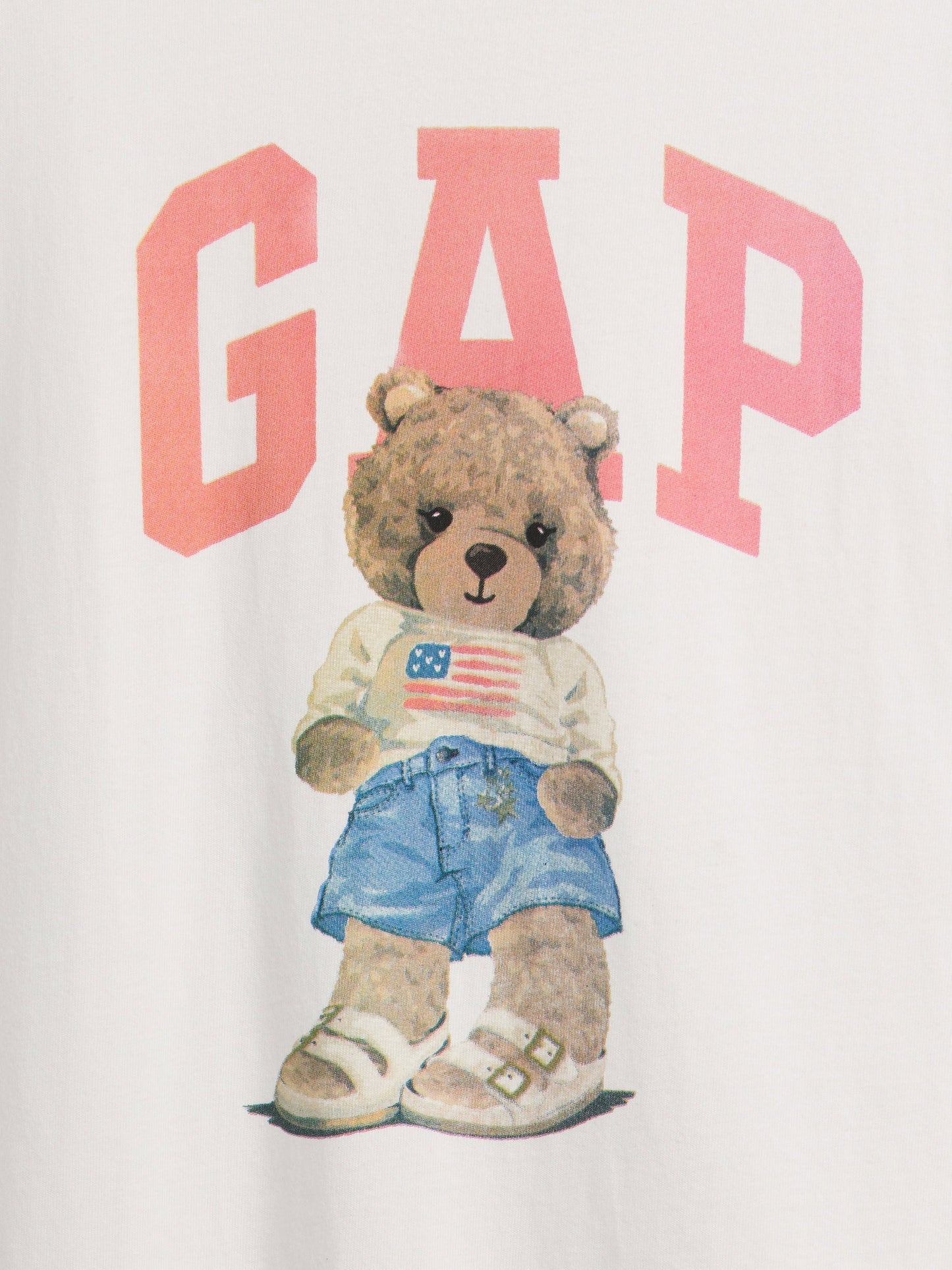 Beyaz Kids Oversized Gap Logo T-shirt Elbise