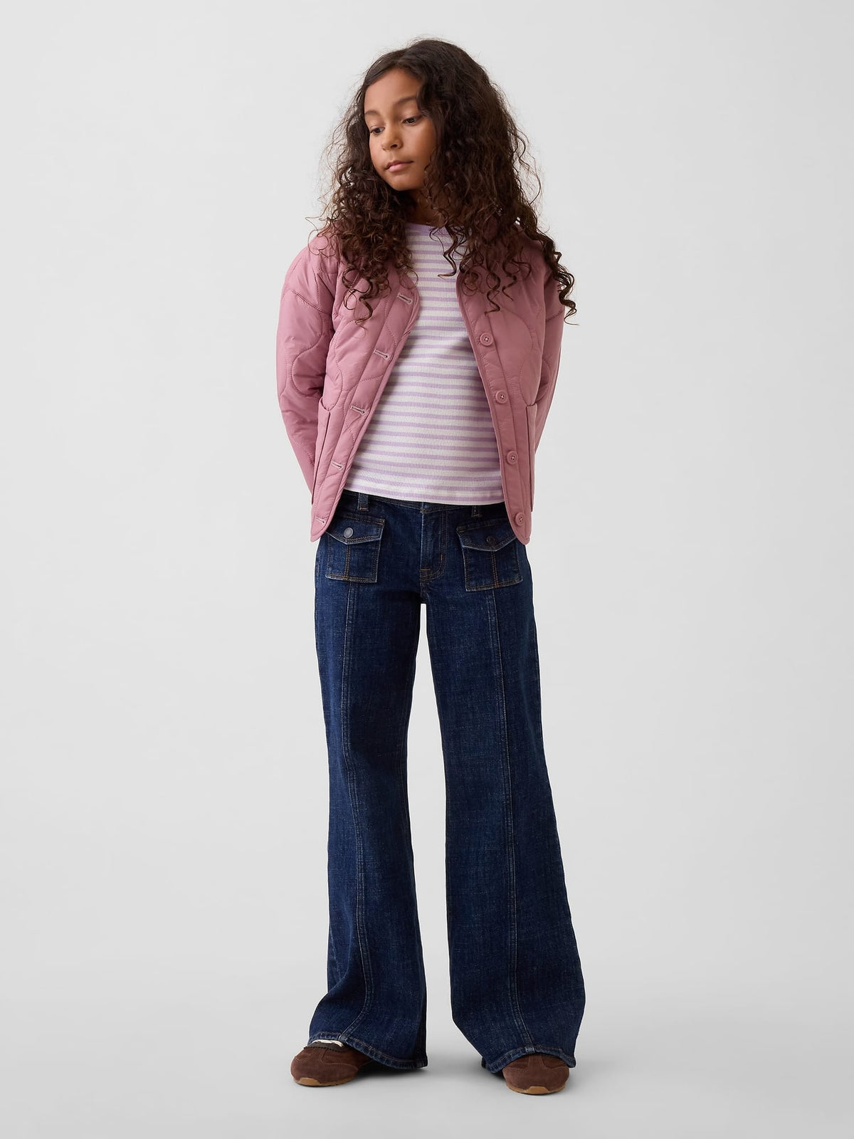 Koyu Mavi Low Rise Relaxed Flare Jean Pantolon