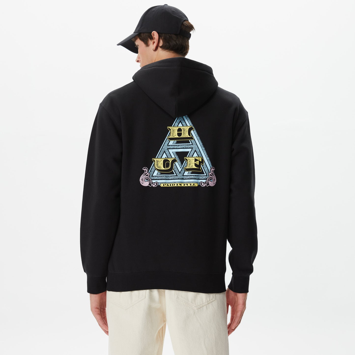 Huf Paid In Full Pullover Erkek Siyah Hoodie