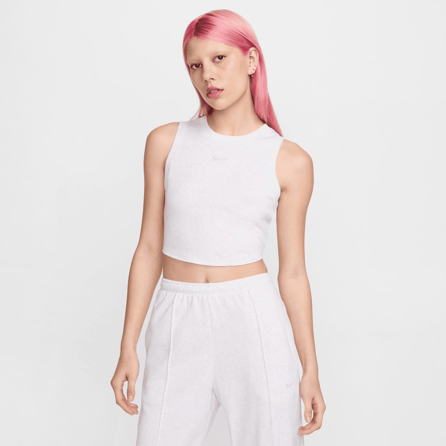 Nike Sportswear Essentials Cropped Kadın Beyaz Atlet