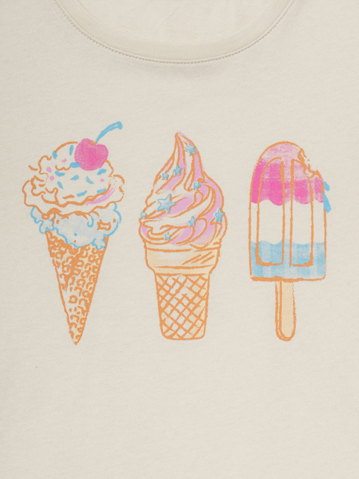 Bej Grafik Baskılı T-shirt