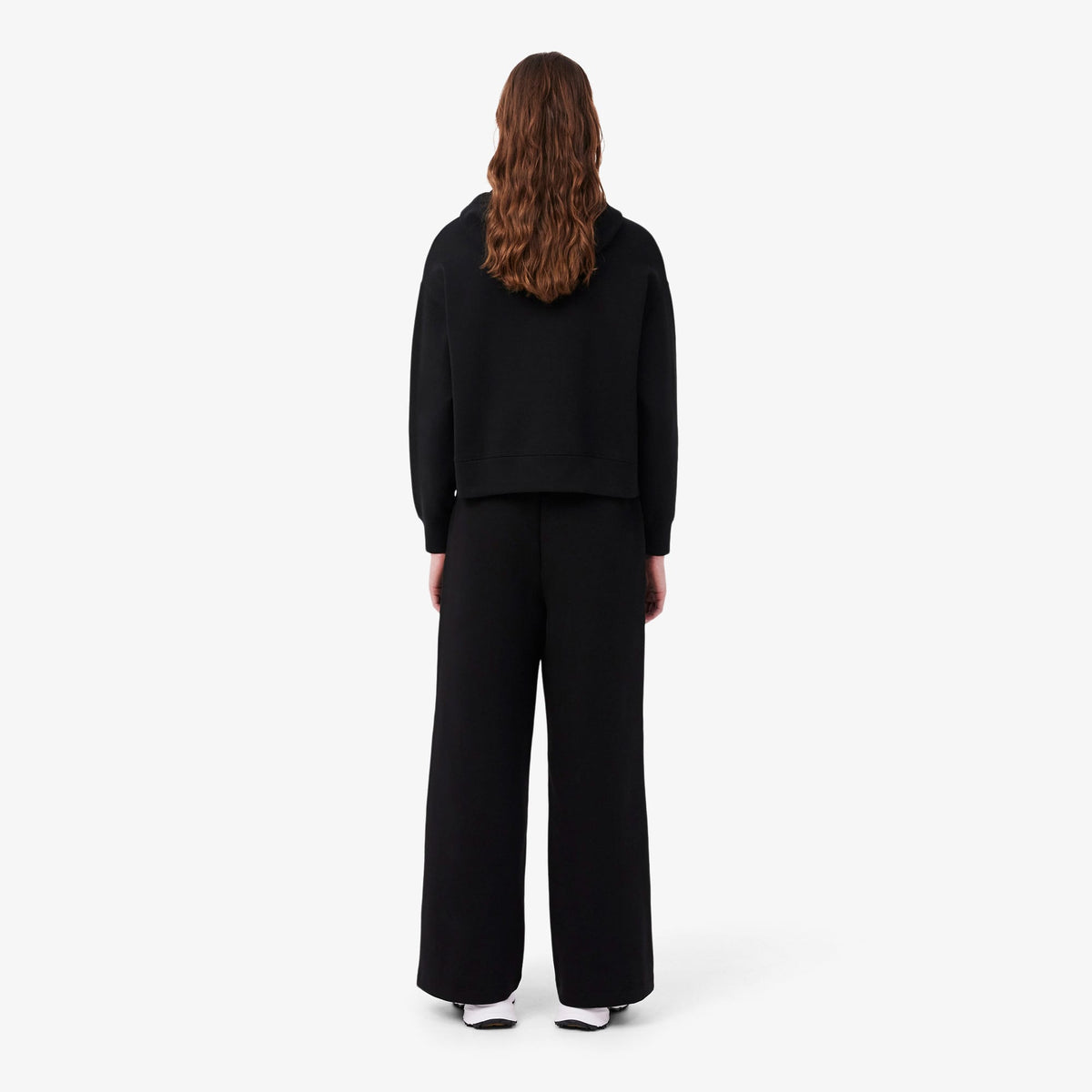 Lacoste Wide Fit Jersey Kadın Siyah Pantolon